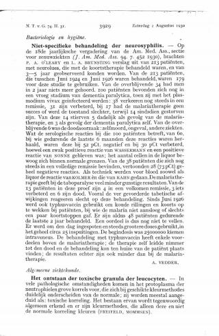 Eerste pagina van het artikel zoals het is gepubliceerd in het tijdschrift