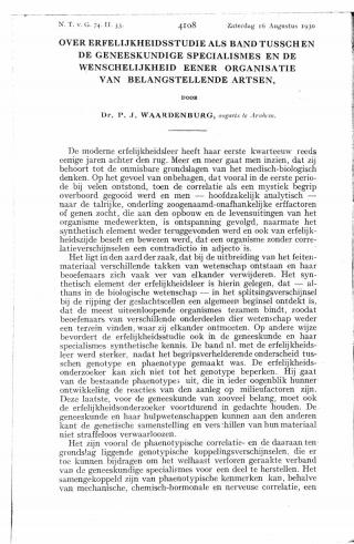 Eerste pagina van het artikel zoals het is gepubliceerd in het tijdschrift