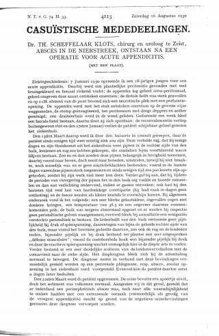 Eerste pagina van het artikel zoals het is gepubliceerd in het tijdschrift