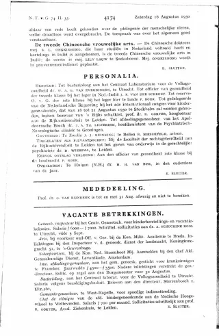 Eerste pagina van het artikel zoals het is gepubliceerd in het tijdschrift