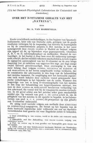 Eerste pagina van het artikel zoals het is gepubliceerd in het tijdschrift