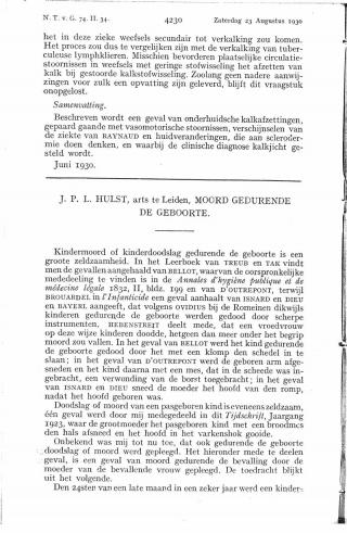 Eerste pagina van het artikel zoals het is gepubliceerd in het tijdschrift