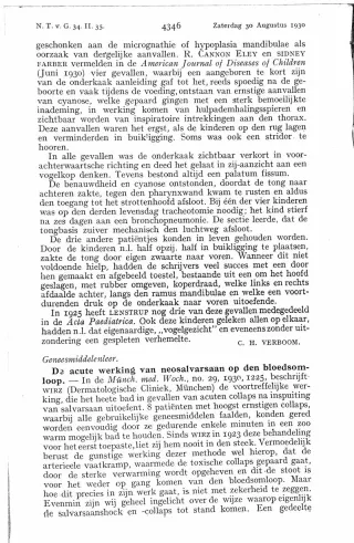 Eerste pagina van het artikel zoals het is gepubliceerd in het tijdschrift