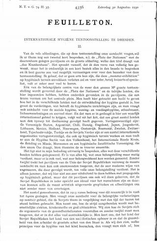 Eerste pagina van het artikel zoals het is gepubliceerd in het tijdschrift