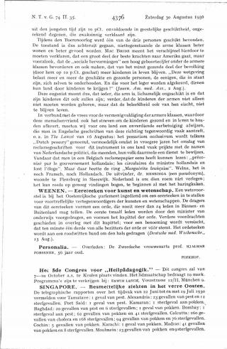 Eerste pagina van het artikel zoals het is gepubliceerd in het tijdschrift