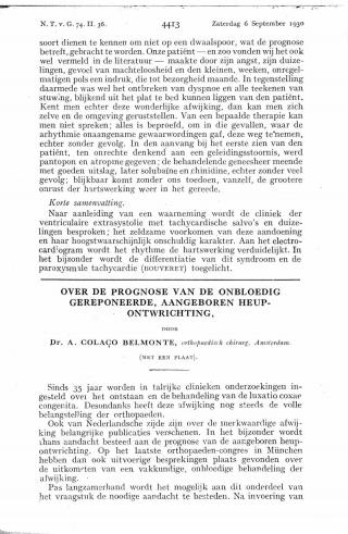 Eerste pagina van het artikel zoals het is gepubliceerd in het tijdschrift