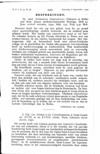 Eerste pagina van het artikel zoals het is gepubliceerd in het tijdschrift