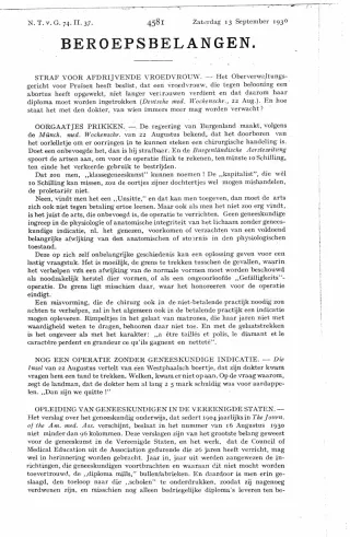 Eerste pagina van het artikel zoals het is gepubliceerd in het tijdschrift