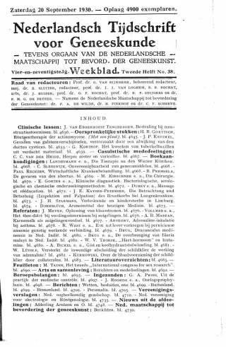Eerste pagina van het artikel zoals het is gepubliceerd in het tijdschrift