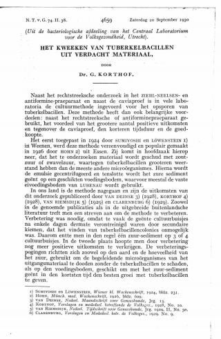 Eerste pagina van het artikel zoals het is gepubliceerd in het tijdschrift