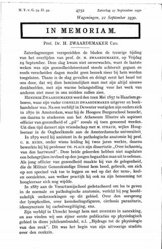 Eerste pagina van het artikel zoals het is gepubliceerd in het tijdschrift