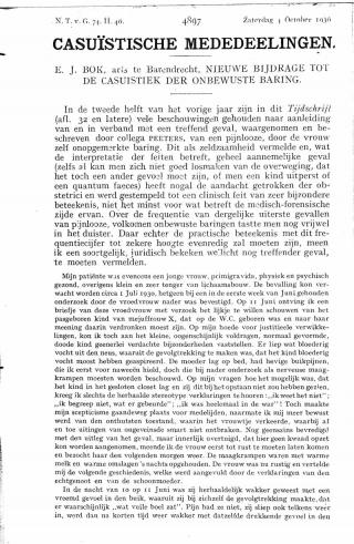 Eerste pagina van het artikel zoals het is gepubliceerd in het tijdschrift