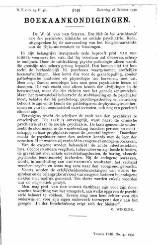 Eerste pagina van het artikel zoals het is gepubliceerd in het tijdschrift