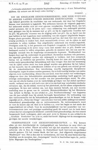 Eerste pagina van het artikel zoals het is gepubliceerd in het tijdschrift