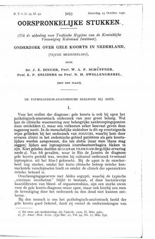 Eerste pagina van het artikel zoals het is gepubliceerd in het tijdschrift