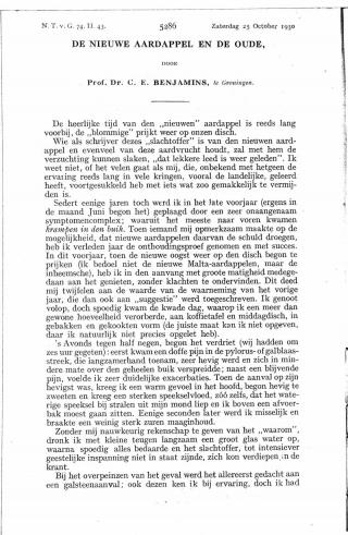 Eerste pagina van het artikel zoals het is gepubliceerd in het tijdschrift