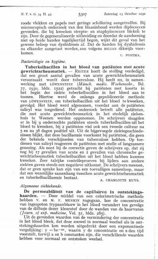 Eerste pagina van het artikel zoals het is gepubliceerd in het tijdschrift