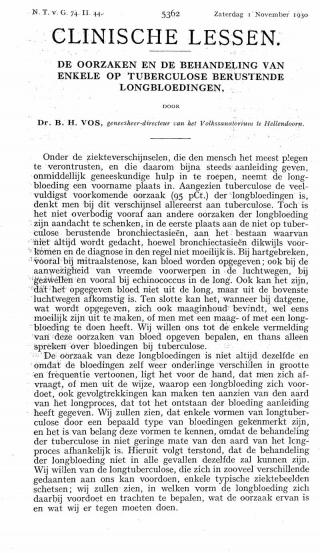 Eerste pagina van het artikel zoals het is gepubliceerd in het tijdschrift