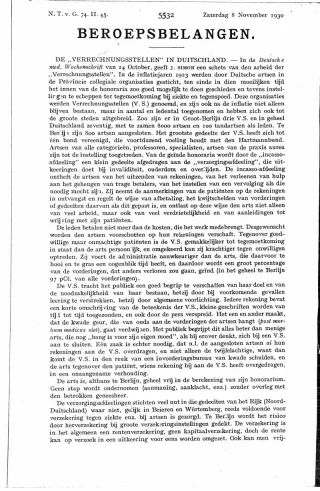 Eerste pagina van het artikel zoals het is gepubliceerd in het tijdschrift