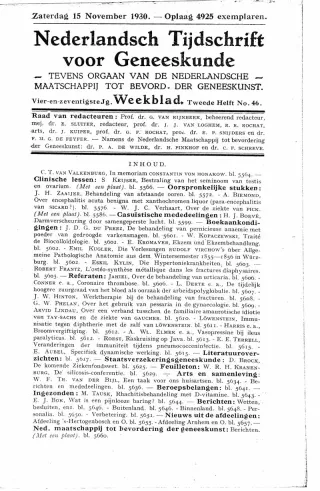Eerste pagina van het artikel zoals het is gepubliceerd in het tijdschrift
