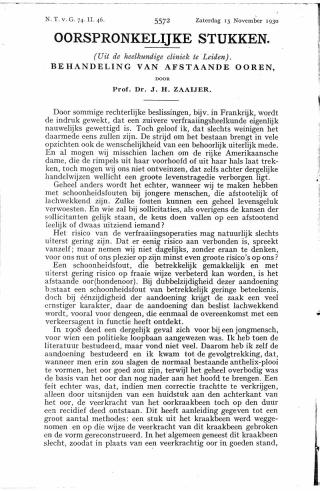 Eerste pagina van het artikel zoals het is gepubliceerd in het tijdschrift