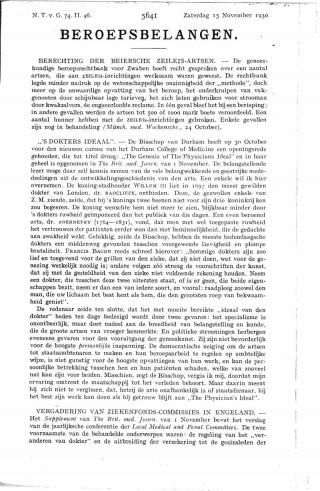 Eerste pagina van het artikel zoals het is gepubliceerd in het tijdschrift