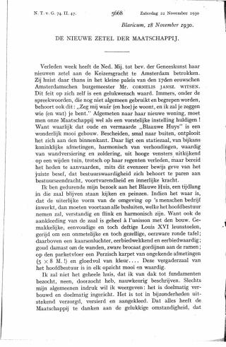 Eerste pagina van het artikel zoals het is gepubliceerd in het tijdschrift