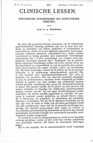 Eerste pagina van het artikel zoals het is gepubliceerd in het tijdschrift