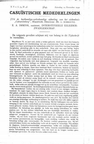 Eerste pagina van het artikel zoals het is gepubliceerd in het tijdschrift