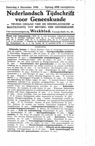 Eerste pagina van het artikel zoals het is gepubliceerd in het tijdschrift