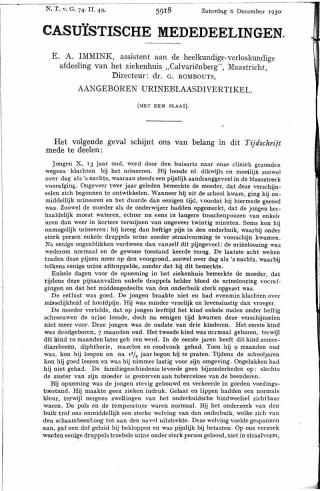 Eerste pagina van het artikel zoals het is gepubliceerd in het tijdschrift