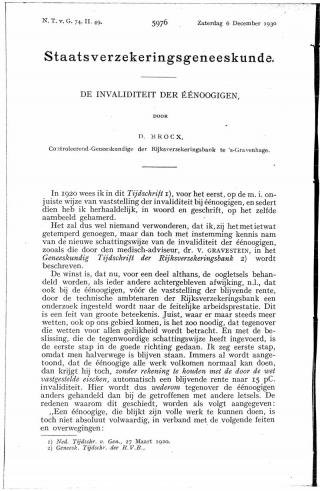 Eerste pagina van het artikel zoals het is gepubliceerd in het tijdschrift