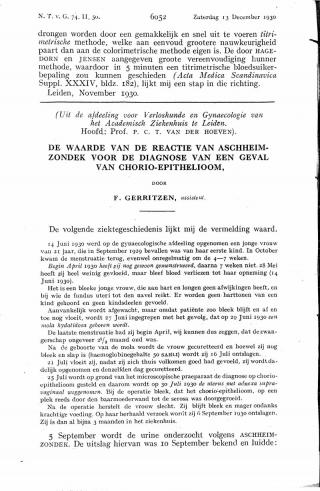 Eerste pagina van het artikel zoals het is gepubliceerd in het tijdschrift