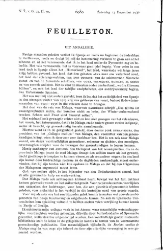 Eerste pagina van het artikel zoals het is gepubliceerd in het tijdschrift