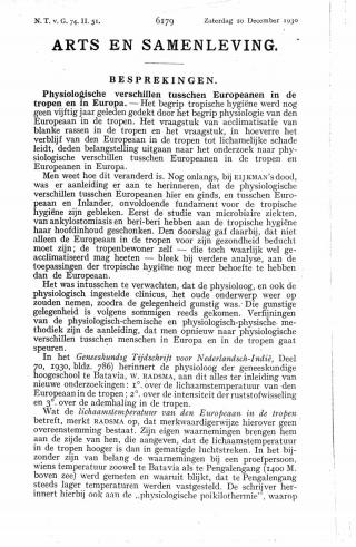 Eerste pagina van het artikel zoals het is gepubliceerd in het tijdschrift