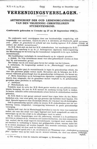 Eerste pagina van het artikel zoals het is gepubliceerd in het tijdschrift