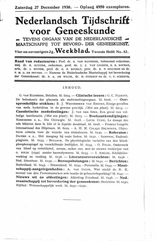 Eerste pagina van het artikel zoals het is gepubliceerd in het tijdschrift