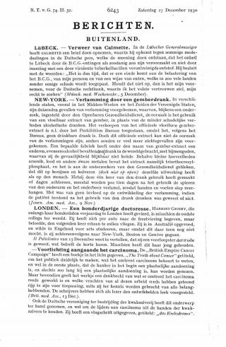 Eerste pagina van het artikel zoals het is gepubliceerd in het tijdschrift