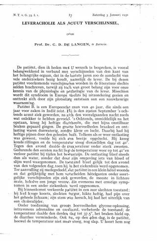Eerste pagina van het artikel zoals het is gepubliceerd in het tijdschrift
