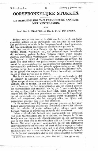 Eerste pagina van het artikel zoals het is gepubliceerd in het tijdschrift