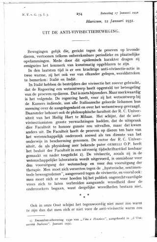 Eerste pagina van het artikel zoals het is gepubliceerd in het tijdschrift