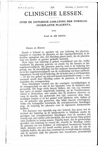 Eerste pagina van het artikel zoals het is gepubliceerd in het tijdschrift