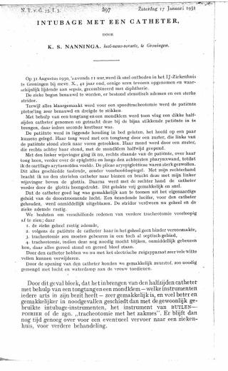 Eerste pagina van het artikel zoals het is gepubliceerd in het tijdschrift