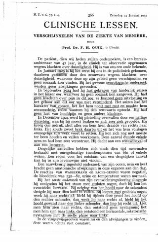 Eerste pagina van het artikel zoals het is gepubliceerd in het tijdschrift