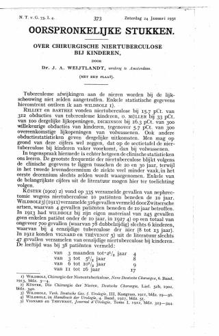 Eerste pagina van het artikel zoals het is gepubliceerd in het tijdschrift