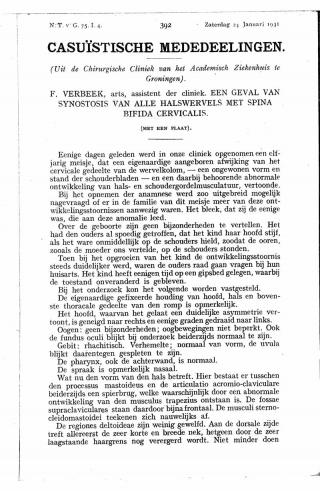 Eerste pagina van het artikel zoals het is gepubliceerd in het tijdschrift