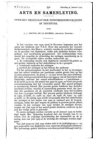 Eerste pagina van het artikel zoals het is gepubliceerd in het tijdschrift