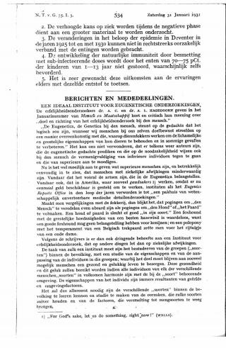 Eerste pagina van het artikel zoals het is gepubliceerd in het tijdschrift