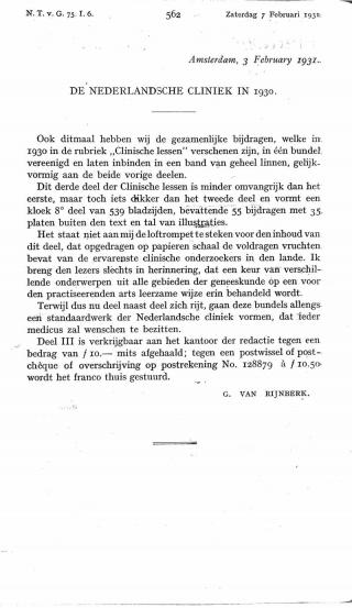 Eerste pagina van het artikel zoals het is gepubliceerd in het tijdschrift