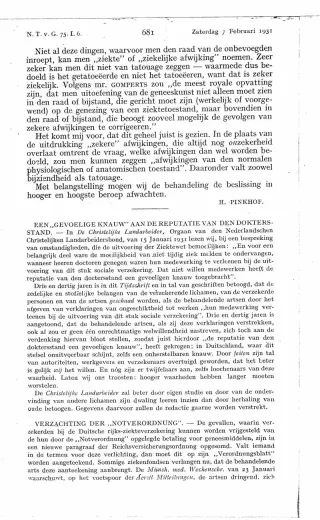 Eerste pagina van het artikel zoals het is gepubliceerd in het tijdschrift